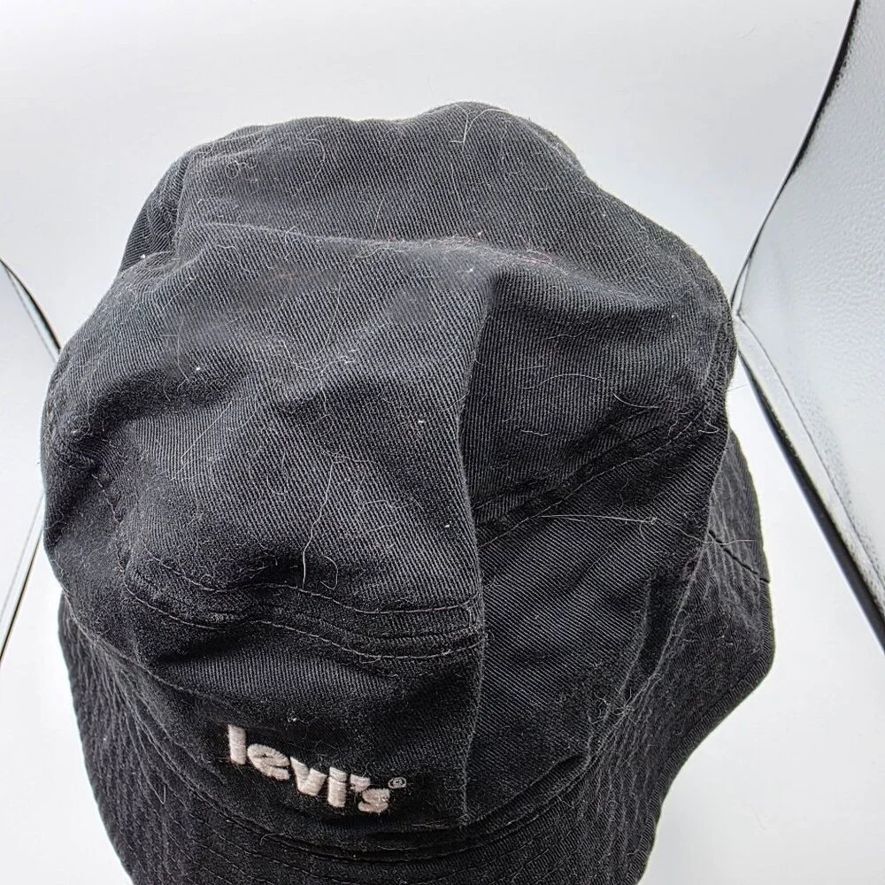 Levis Bucket Hat Unisex Black Casual Headwear Outdoors Walking Summer Fashion